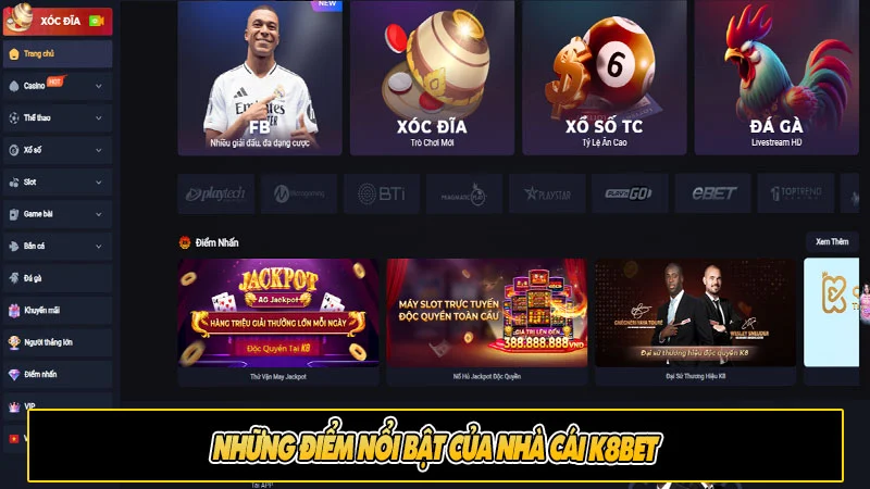 Những ưu điểm nổi bật mà K8bet đang có